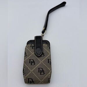 Vintage Dooney & Bourke Leather/Fabric Cell Phone Case